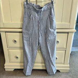Striped Blue and White Men's Pants